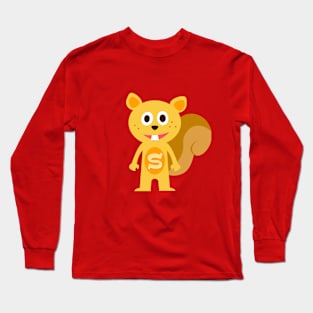 Super Squirrel Cute Hero Long Sleeve T-Shirt